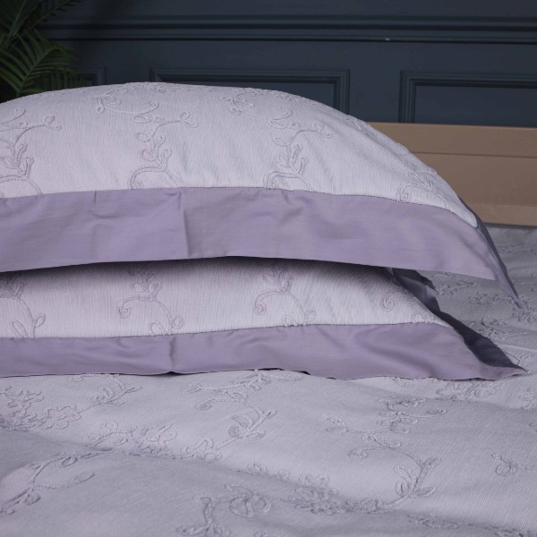 Фото - Комплект постельного белья MirSon Pique Cotton Gray depth 220х240 см (2200006536840)